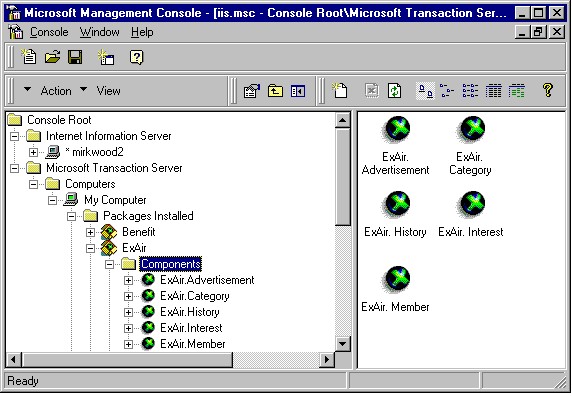 ExAir.Member in Microsoft Transaction Server